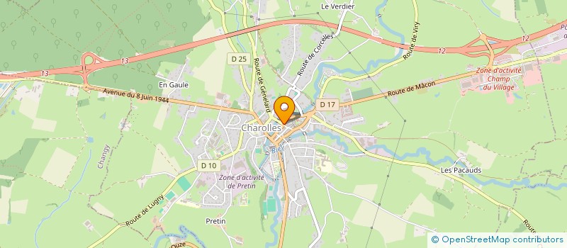 localisation de l'entreprise SNC TABAC TOMASSO - ZUNINO  CHAROLLES