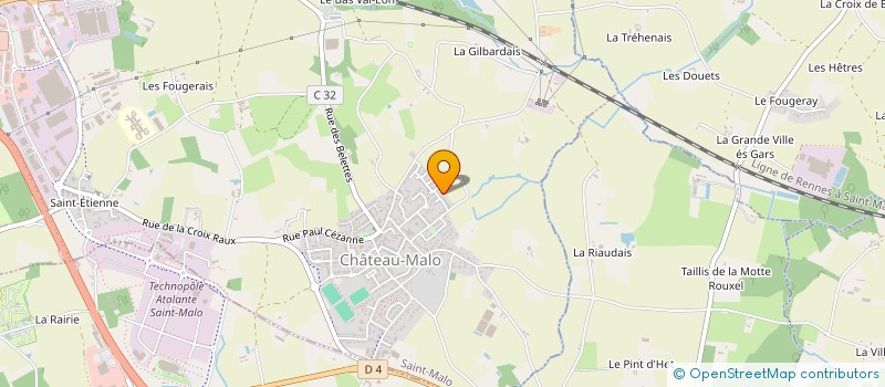 localisation de l'entreprise SNC TAXI JORDAN  SAINT-MALO