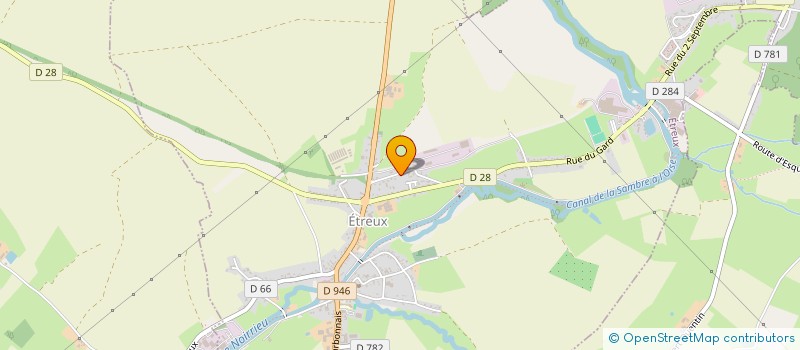 localisation de l'entreprise SNC TCE  ETREUX