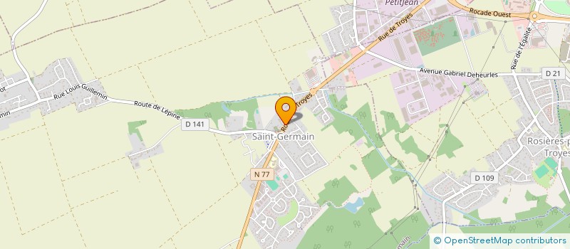 localisation de l'entreprise SNC THIBAUD DE CHAMPAGNE  SAINT-GERMAIN