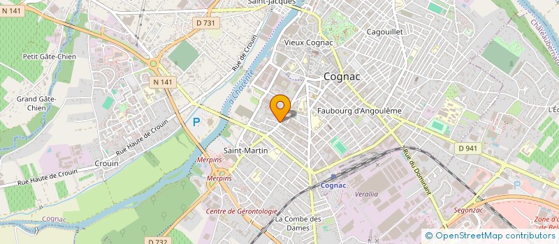 localisation de l'entreprise SNC THOMNATH à COGNAC