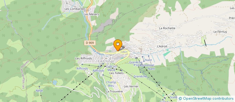 localisation de l'entreprise SNC TIF TIF COIFFURE à LA CLUSAZ