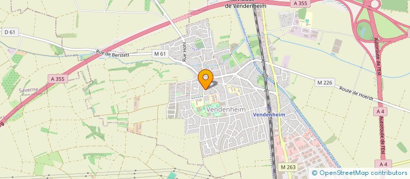 localisation de l'entreprise SNC TOP COIFFURE  VENDENHEIM