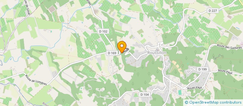 localisation de l'entreprise SNC TORREGROSSA ET MONBARON à ROUSSILLON