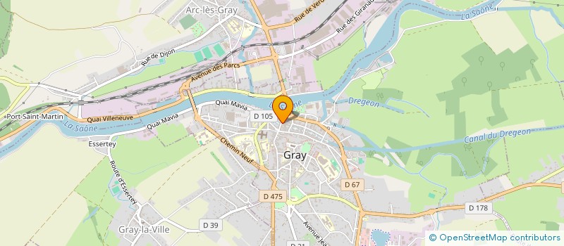 localisation de l'entreprise SNC TOTEM LA CIVETTE à GRAY