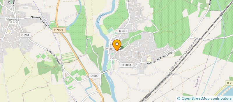 localisation de l'entreprise SNC TREBILLON - JUSTAMON  MONTFRIN