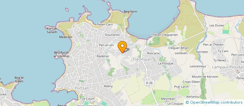 localisation de l'entreprise SNC TREGUER  PLOUDALMEZEAU