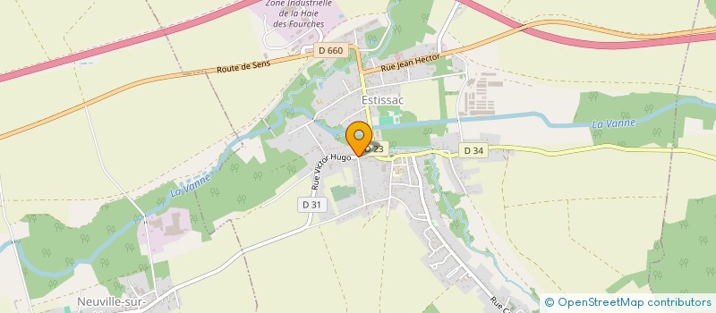 localisation de l'entreprise SNC TREIZEBRE  ESTISSAC