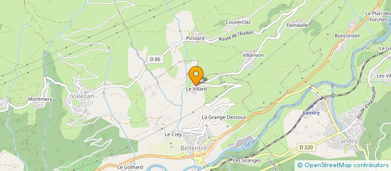 localisation de l'entreprise SNC VALSANTE  LA PLAGNE TARENTAISE