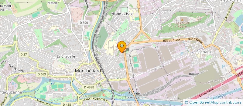 localisation de l'entreprise SNC VANLANDE  MONTBELIARD