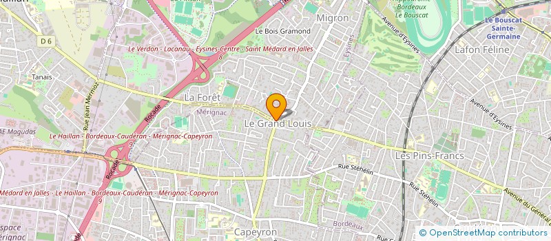 localisation de l'entreprise SNC VERS L'AVENIR à EYSINES