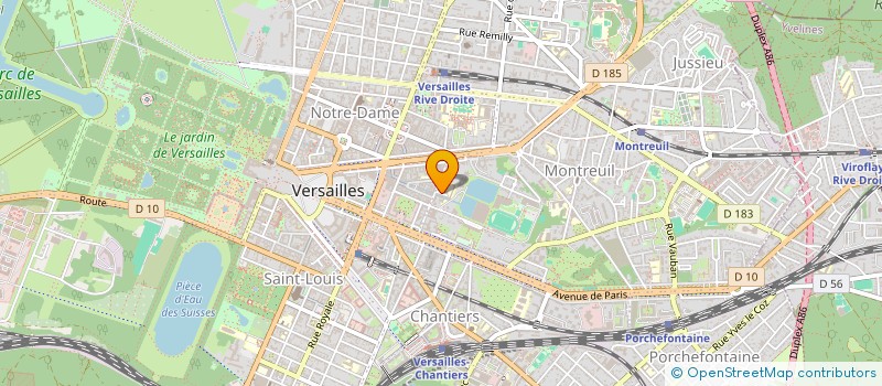 localisation de l'entreprise SNC VIGNEUX FRERES à VERSAILLES