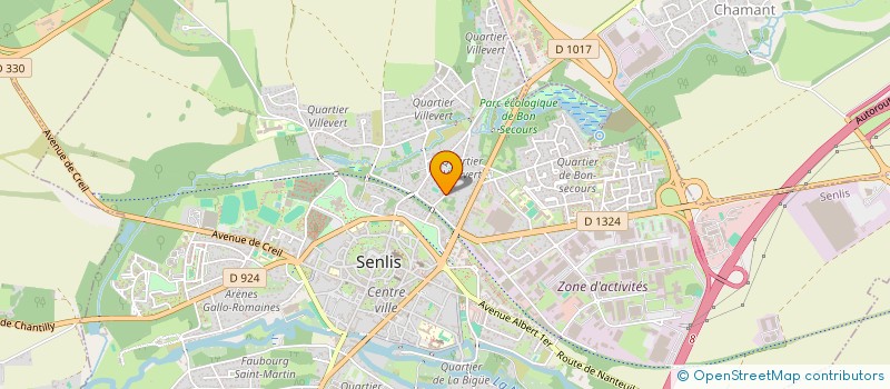 localisation de l'entreprise SNC VILLA AUX FLEURS  SENLIS