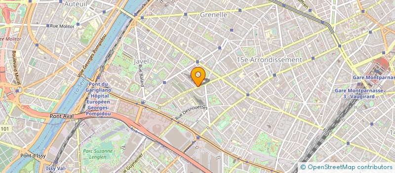 localisation de l'entreprise SNC VILLA LECOURBE à PARIS