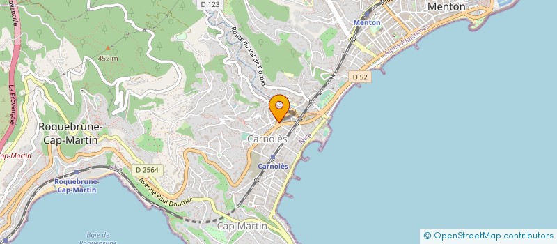 localisation de l'entreprise SNC VIS LASSERRE CHOUKROUN à ROQUEBRUNE CAP MARTIN