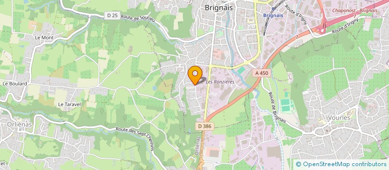 localisation de l'entreprise SNC VITALNEO à BRIGNAIS