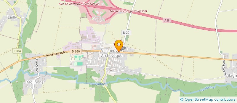 localisation de l'entreprise SNC VMH  VILLENEUVE-L'ARCHEVEQUE