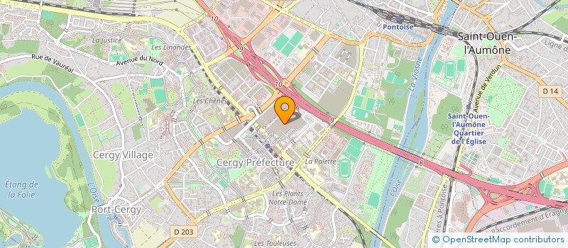 localisation de l'entreprise SNC VMV  CERGY