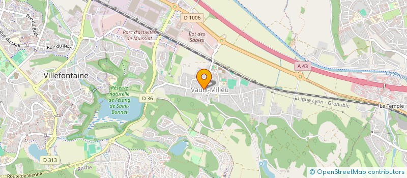 localisation de l'entreprise SNC VO-PHAM  VAULX-MILIEU