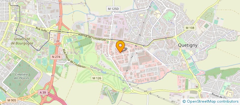 localisation de l'entreprise SNC VOGICA DIJON à QUETIGNY
