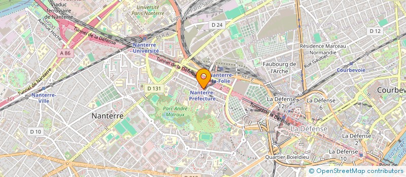localisation de l'entreprise SNC XINHE à NANTERRE
