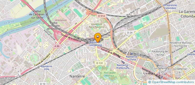 localisation de l'entreprise SNC YAM  NANTERRE