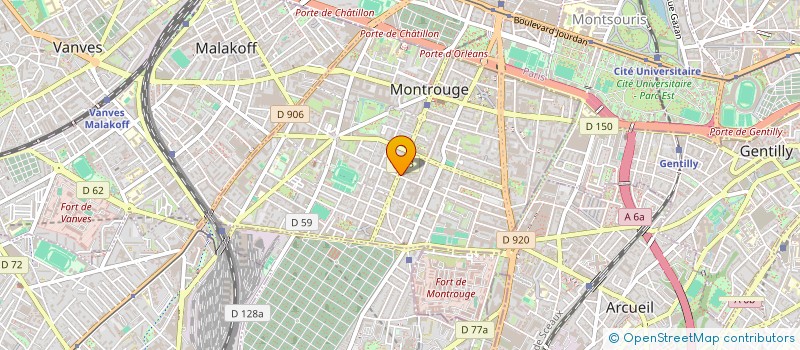 localisation de l'entreprise SNC YFA à MONTROUGE