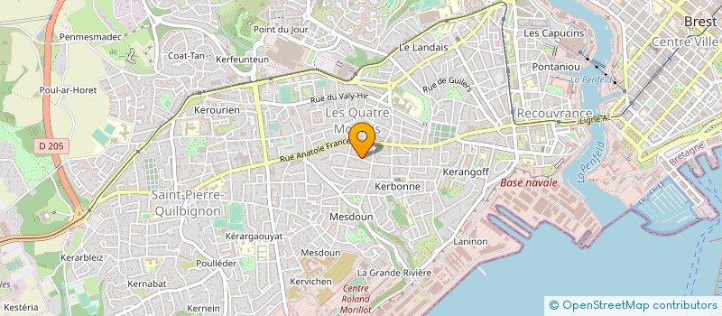 localisation de l'entreprise SNC YVON CALLEC SA ET CIE à BREST