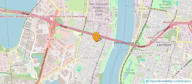 localisation de l'entreprise SNC ZAC DE LA VILLE D ETE à BORDEAUX