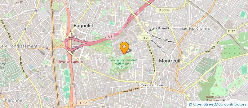 localisation de l'entreprise SNC ZAFFRAN MARCHAND à BAGNOLET