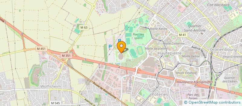 localisation de l'entreprise SNC ZENITH DE STRASBOURG  ECKBOLSHEIM