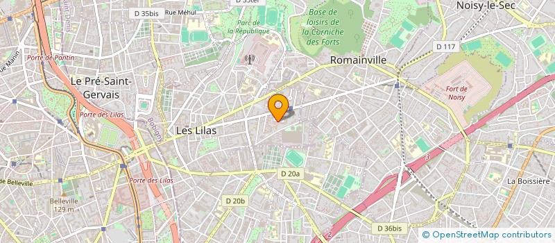 localisation de l'entreprise SNC ZERROUKI à LES LILAS