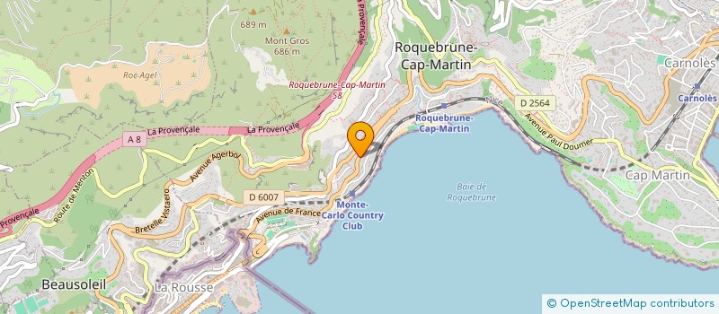 localisation de l'entreprise SNC ZUNINO & CIE à ROQUEBRUNE-CAP-MARTIN