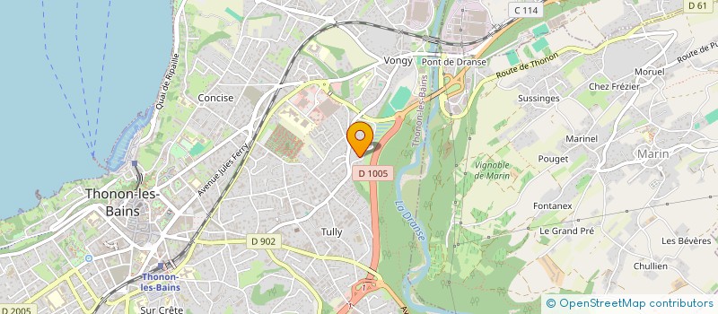 localisation de l'entreprise SNCA AZERGUES INVESTISSEMENT à THONON-LES-BAINS