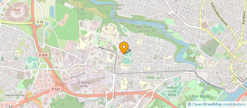 localisation de l'entreprise SNCENT à ANGERS