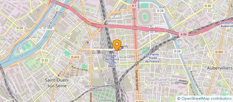 localisation de l'entreprise SNCF-E10  SAINT-DENIS