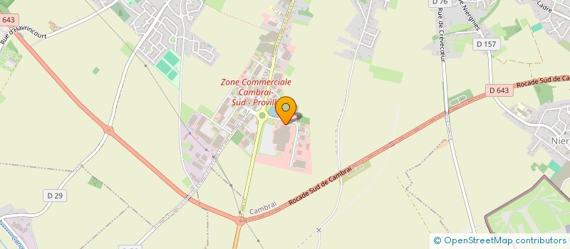 localisation de l'entreprise SNCJ OPTIQUE à CAMBRAI