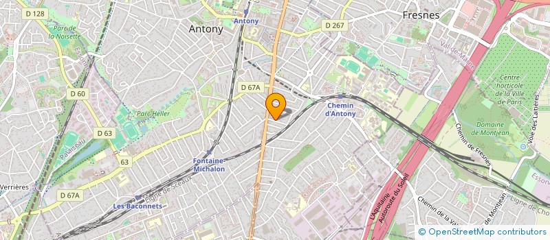 localisation de l'entreprise SNCN INVEST à ANTONY