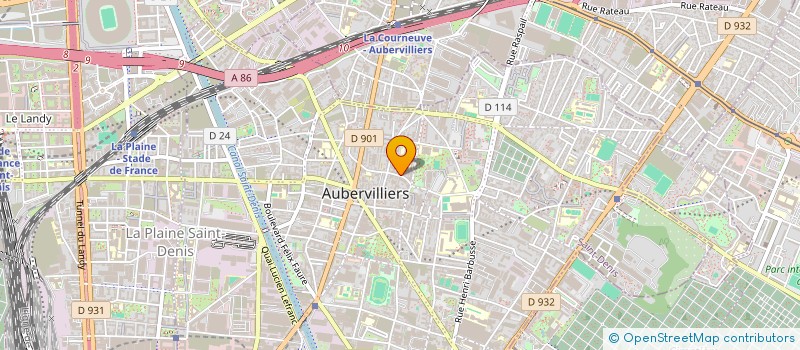 localisation de l'entreprise SND  AUBERVILLIERS