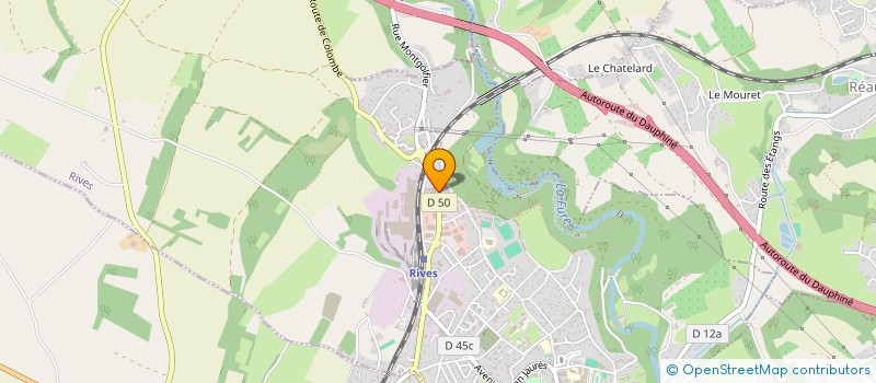 localisation de l'entreprise SND 74  RIVES