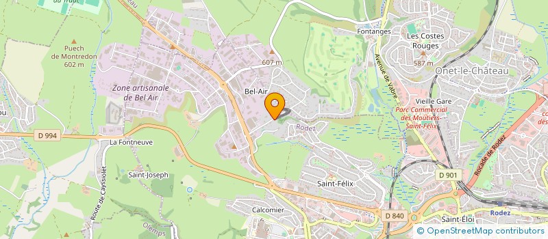 localisation de l'entreprise SND  ONET LE CHATEAU