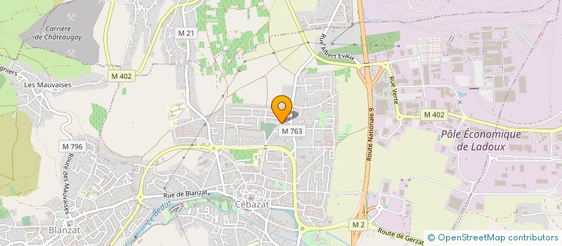localisation de l'entreprise SND CHAUDRONNERIE SERRURERIE à CEBAZAT