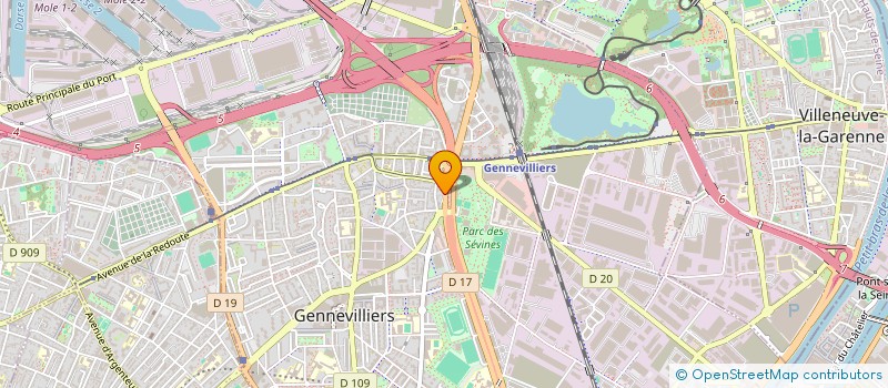 localisation de l'entreprise SND HOLDING INVEST à GENNEVILLIERS