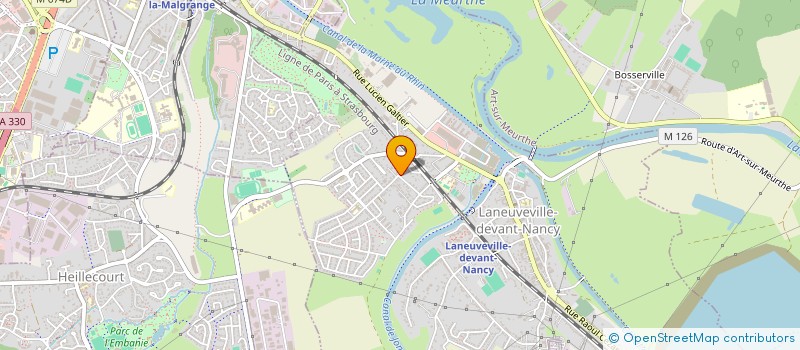 localisation de l'entreprise SND MAITRISE D'OEUVRE  LANEUVEVILLE-DEVANT-NANCY