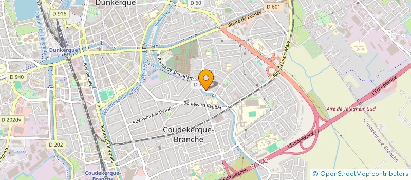 localisation de l'entreprise SNDA BATIMENT à COUDEKERQUE-BRANCHE