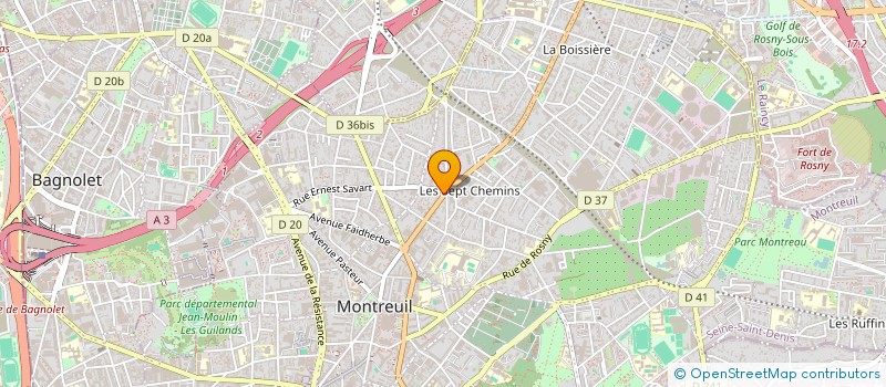 localisation de l'entreprise SNDB à MONTREUIL