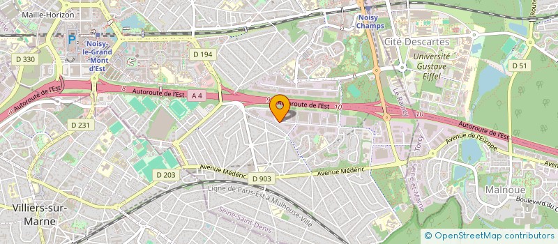 localisation de l'entreprise SNDF  NOISY-LE-GRAND