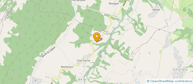 localisation de l'entreprise SNDJ  LE SAPPEY