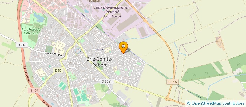 localisation de l'entreprise SNDMECA INDUSTRIE  BRIE-COMTE-ROBERT