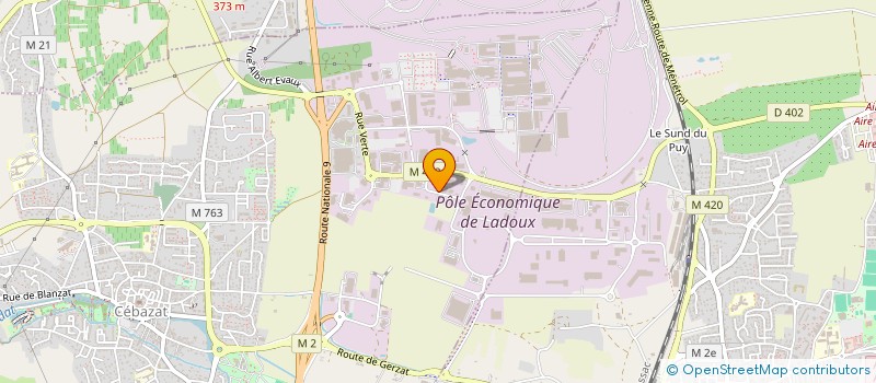 localisation de l'entreprise SNE COUVRADOME à CEBAZAT